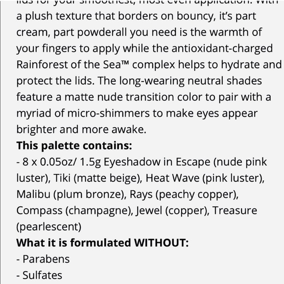 NEW Tarte Rainforest of the Sea Vol. III Eyeshadow Palette Limited Edition - Picture 7 of 7